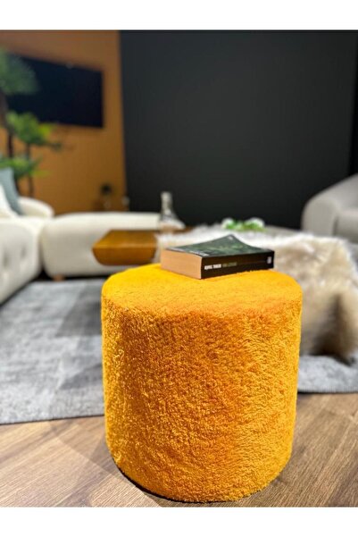 DEKOR MOBİLYACIM DOLCE PUF PELUŞ Kumaş Silindir Dekoratif Pufidik Puf Bench