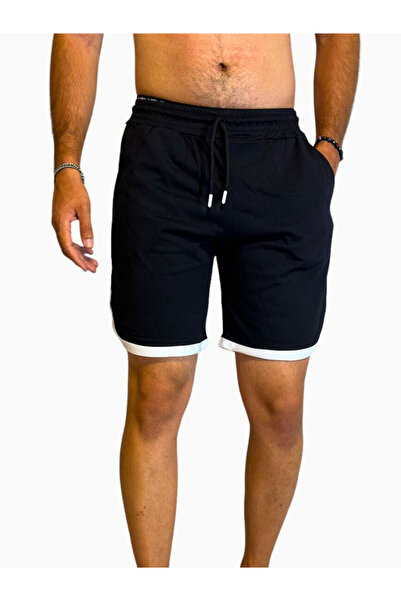 Relax family xf Erkek Siyah Basketbol Futbol Spor Şort & Bermuda Kapri