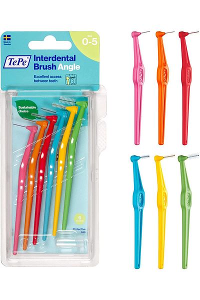 TePe Double Open NAtural PAck of 6