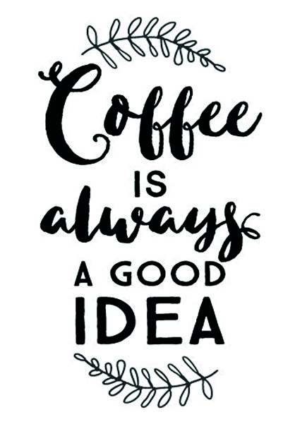 hediyeniburadabul Ξύλινη αφίσα με σχέδιο για τσάι και καφέ