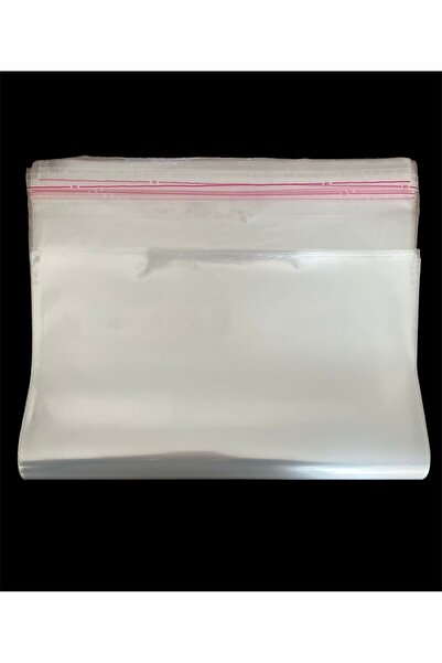 linka 30 Cm X 45 Cm Şeffaf Bantlı Yapışkanlı Jelatin Poşet 25 Adet Opp