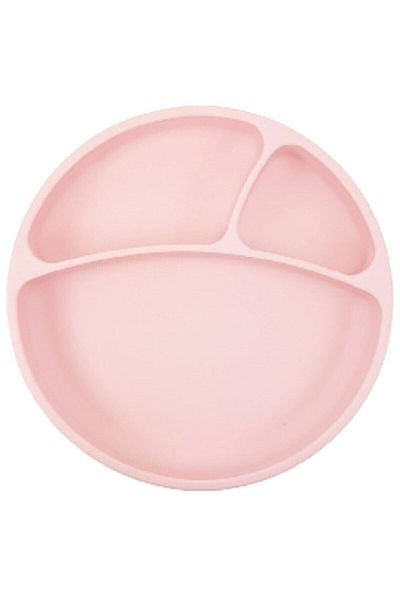 OiOi Pink Nutrition Set (apron+plate+spoon)