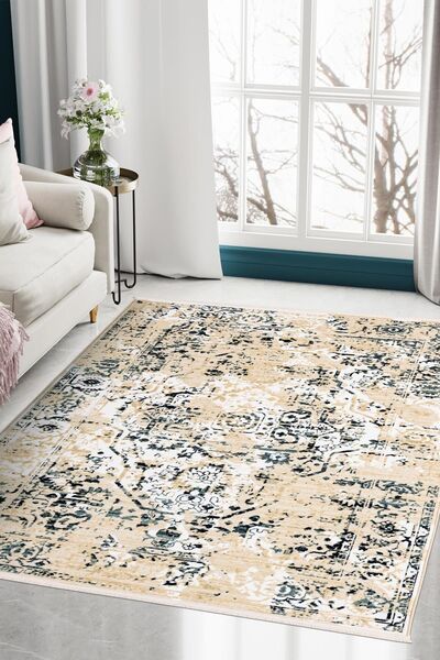 Angorahome Ethnic Dokuma Makine Halısı 1920KR