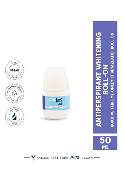 MOREBAC Antiperspirant Whitening Roll-on 50 ml -ter Ve Koku Önleyici -beyazla...