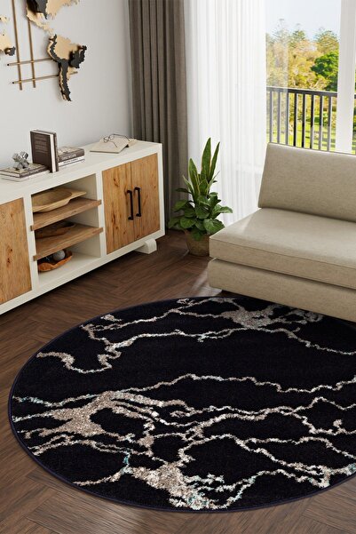 Angorahome Spring Koleksiyonu Dokuma Makine Halısı SP1007 Yuvarlak