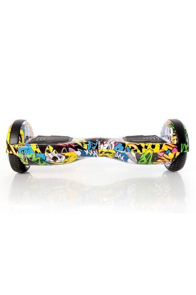 CityMate Elektrikli Kaykay Scooter Hoverboard 6.5 Inch Kurukafa Grafity Desenli Akıllı Denge -d01