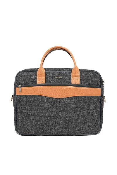 Cambridge Polo Club Faux Leather Detailed Briefcase Plevr50122-black 001