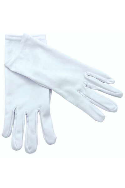AXE SPORTSWEAR White Color Comfortable Fit Band Waiter Ceremony Pantomime Show Ceremony Gloves