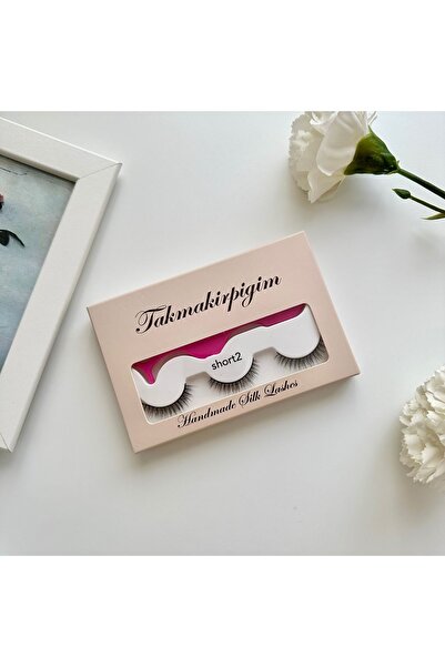 Takmakirpiğim 3'lü Doğal Ipek Takma Kirpik Seti (SHORT 2 MODELİ) ,powerliner Şeffaf Yapıştırıcı Ve Takma Aparatı