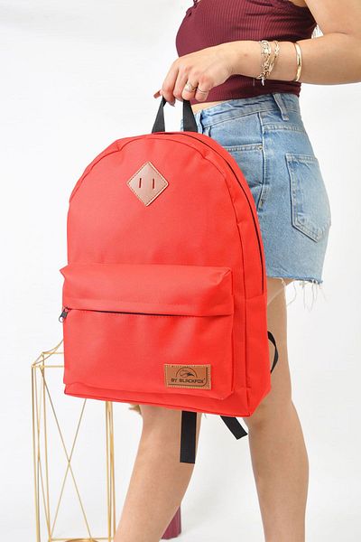 AGOÇANTA Red Unisex Backpack And School Bag
