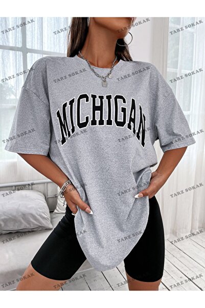 Adrift Tricou oversize unisex - Imprimat Michigan