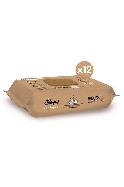 Sleepy Ecologic Newborn Wet Baby Care Towel 12X40 (480 Sheets)