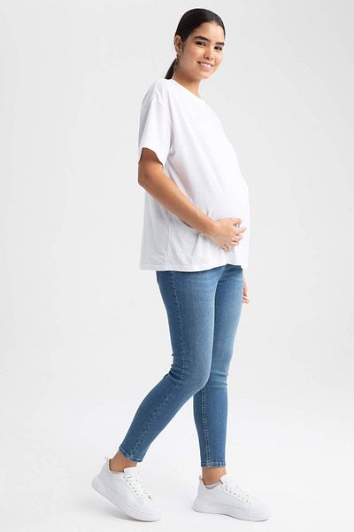 DeFacto Skinny Fit, extra strâns, talie normală, pantaloni de maternitate cu picior foarte îngust