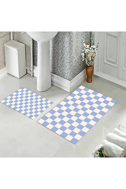 Evmila Σετ χαλάκια μπάνιου με σχέδια, μαλακά και ανθεκτικά - Πλένονται στο πλ...