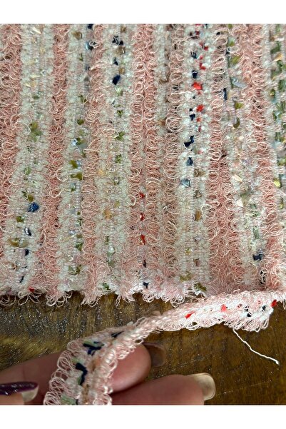 Gönülden Tasarım Ružičasta EN 2 CM pletenina Sa resama traka za šivanje odjeć...