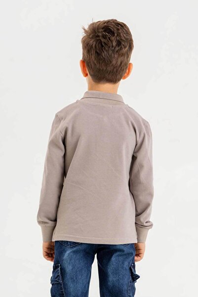 Gold Class Kidswear Φούτερ για αγόρι με γιακά πουκάμισου