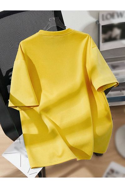 Revasser BROOKLYN Πολύχρωμο Unisex Oversize βαμβακερό μπλουζάκι - Crew Neck
