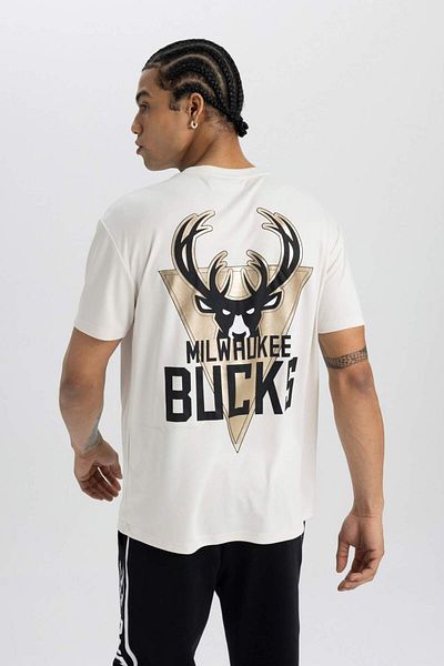 DeFacto Μπλουζάκι NBA Milwaukee Bucks με κανονική εφαρμογή