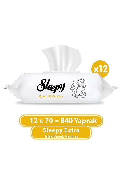 Sleepy Extra Wet Baby Towel 12x70 (840 SHEETS)