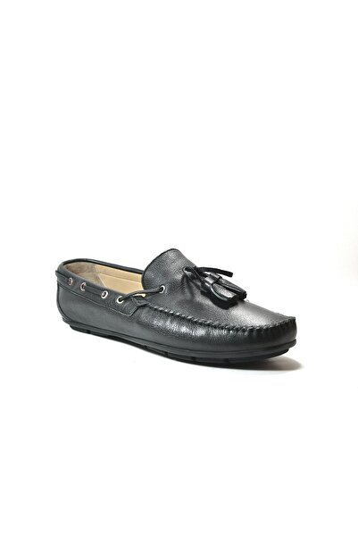 Onlo Ayakkabı Tp.006 Чоловічі черевики з натуральної шкіри з чорними бахромами