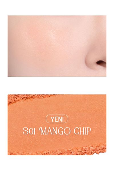 Romand Mango Chip - Natural Looking, Long-Lasting Blush (Vionine)