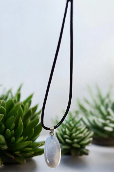 MGA DOĞAL TAŞ سلسلة من الجلد الطبيعي المرصع بالكولاجين للنساء - قطعتين من حجر...