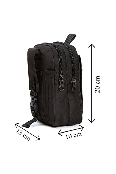Av A Dos Ergonomic Gusseted Camping Backpack - Waist Belt Bag with Tactical Phone Compartment