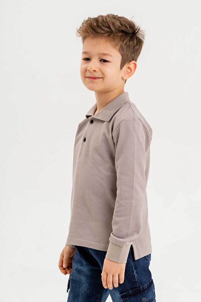 Gold Class Kidswear Φούτερ για αγόρι με γιακά πουκάμισου