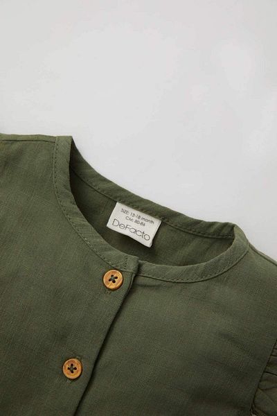 DeFacto Baby Girl Αμάνικο λινό look φόρεμα Z7402a223sm