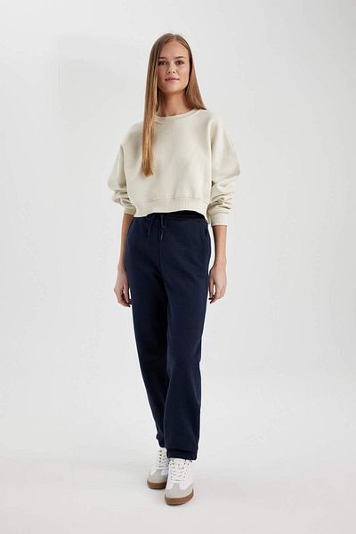 DeFacto Jogger Standard Fit Ευέλικτο πόδι με χοντρό ύφασμα μακρύ φόρμα στο κάτω μέρος
