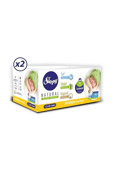Sleepy Natural Newborn Wet Cotton Towel 24X40 960 Sheets