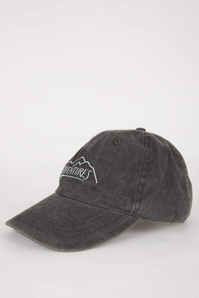 DeFacto Men's Embroidered Cotton Cap Hat Z3444az23sm