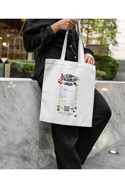daystore Olivya Rodrigo Sour Printed υφασμάτινη τσάντα