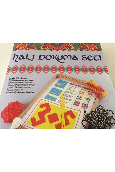 İstoç Türk Halı Dokuma Seti Öğretici Tam Set İş Eğitimi Dokuma Tezgahı Üretim...