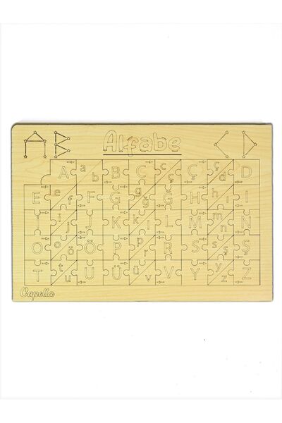 Capellawoodworks Alphabet Puzzle - Wooden
