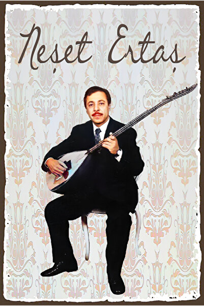 hediyeniburadabul Poster din lemn proiectat de Neşet Ertaş