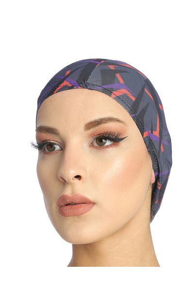 vawensea Lycra Cloth Swimmer Sea Pool Cap 5780 Geometric
