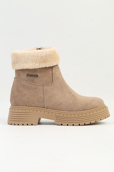 Pierre Cardin ® |   PC-52415-3076 Suede Mink - Γυναικείες Μπότες