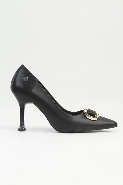 Pierre Cardin ® |   PC-54021 - Μαύρα - Γυναικεία παπούτσια με τακούνι