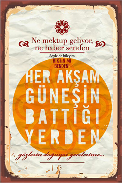 hediyeniburadabul Poster din lemn proiectat TSM