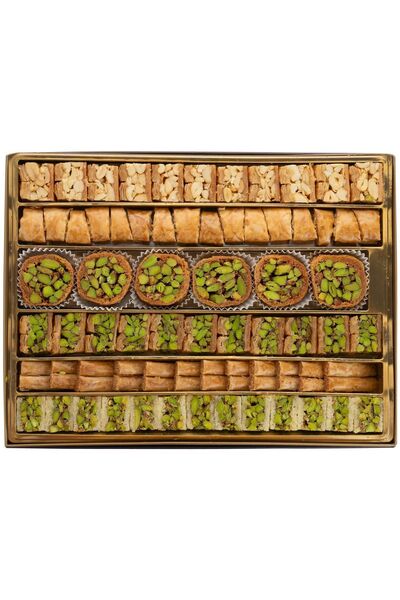 DAMASKİNO HOME Fıstıklı & Kajulu Karışık Baklava 750 Gram