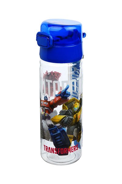 Calke Transformers 500ml Polycarbonate Bpa Free Children's Water Bottle with Straw
