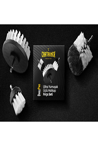 Cartainer DrillPro ultra yumuşak üçlü matkap fırçası seti