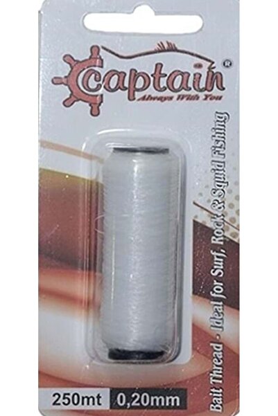CAPTAIN Yem Sarma Ipi 0,20mm Lastikli --- --- 250mt. Beyaz 1ad.