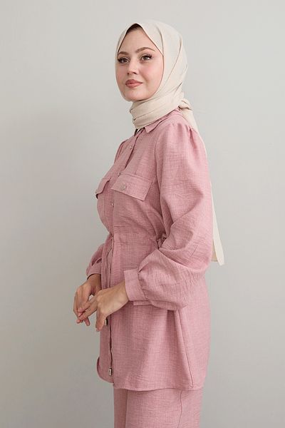 InStyle طقم كتان بودرة - حزام النفق