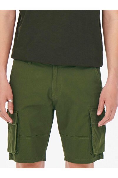 Only & Sons Onscam Stage Cargo Shorts 6689 Life Noos Erkek Kot&kanvas Şort Olive Nigh
