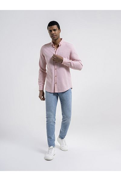 Loft Lf 2035042   Men's Long Sleeve Shirt Red