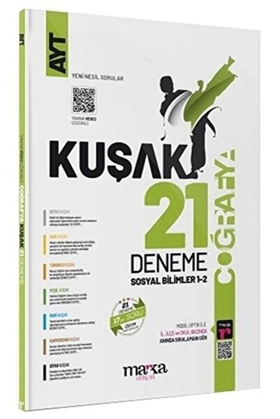 Marka Yayınları Ayt Coğrafya Kolaydan Zora 21 Kuşak Deneme Tamamı Video Çözümlü