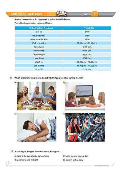 Marka Yayınları 2026 Lgs 1.dönem Konuları Ingilizce 6 Deneme Marka Komisyon Kitabı 32 Sayfa