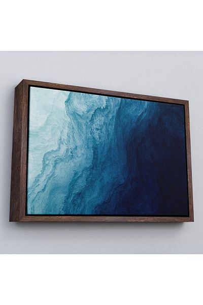 Harita Sepeti Într-un rama Ocean Layers Abstract Modern Picture Canvas Print-5043